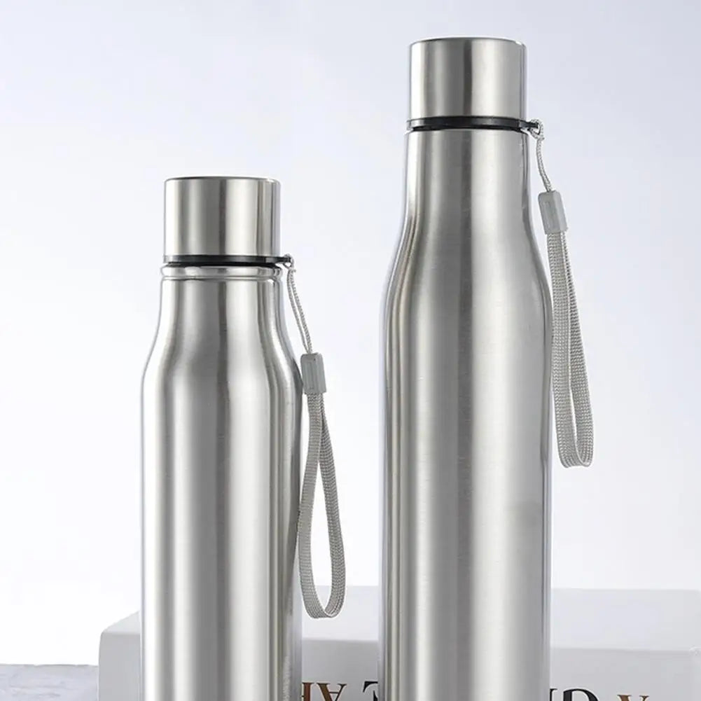 750/1000Ml Portable Sports Cycling Stainless Steel Water Bottle Drinking Cup Bicycle Kettle Drink Bottle Stainless Steel Cup