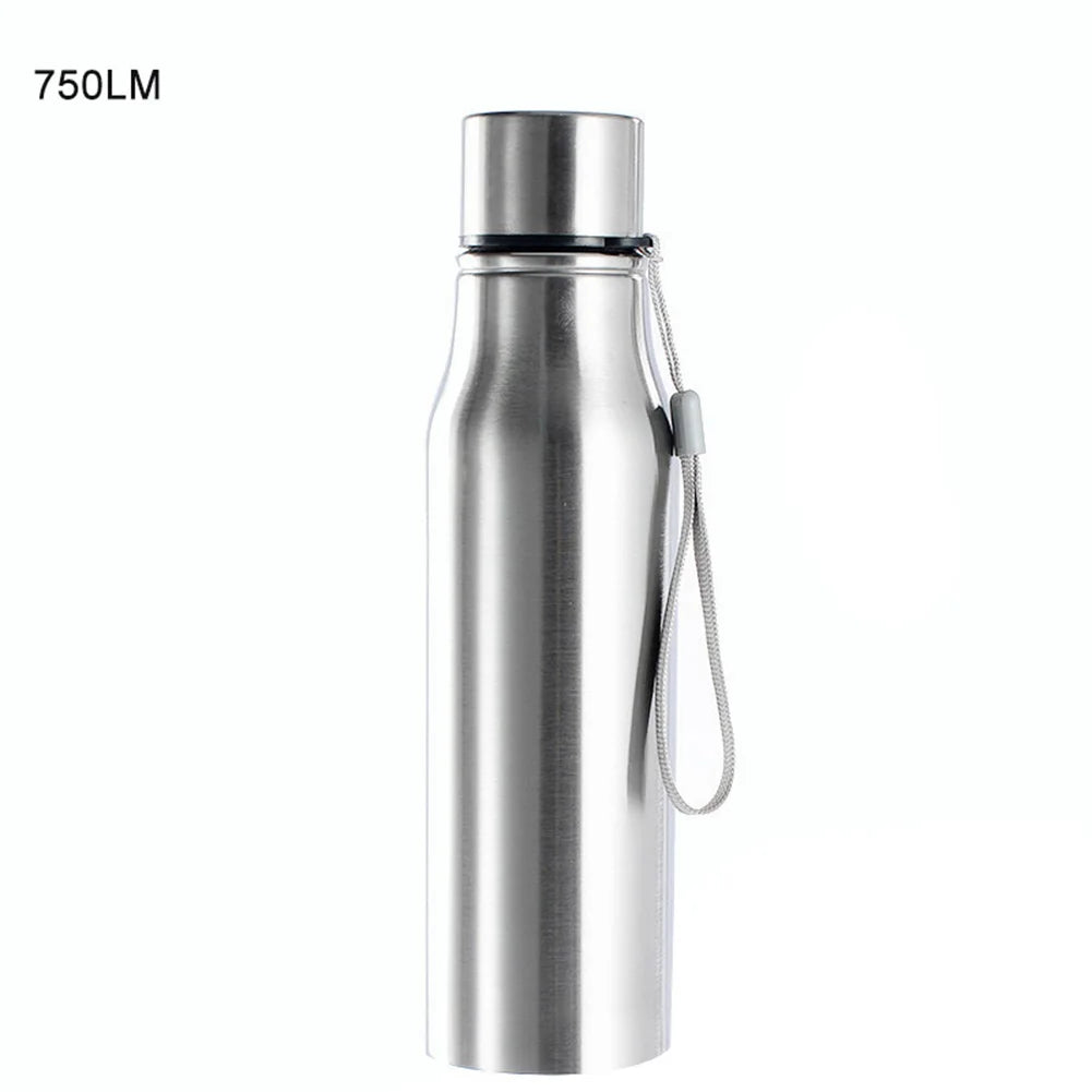 750/1000Ml Portable Sports Cycling Stainless Steel Water Bottle Drinking Cup Bicycle Kettle Drink Bottle Stainless Steel Cup